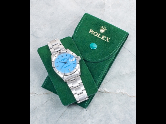 Rolex Date 34 Tiffany Turchese Oyster Blue Hawaiian   Watch  1501